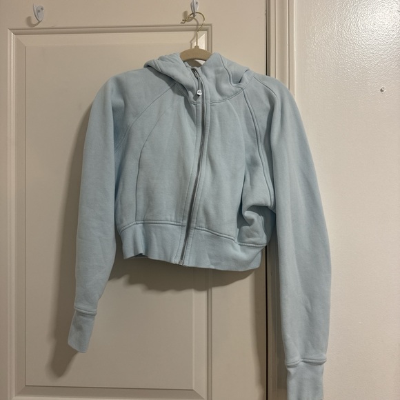 lululemon athletica Jackets & Blazers - Lululemon Athletica Light Blue Zip-Up Hoodie